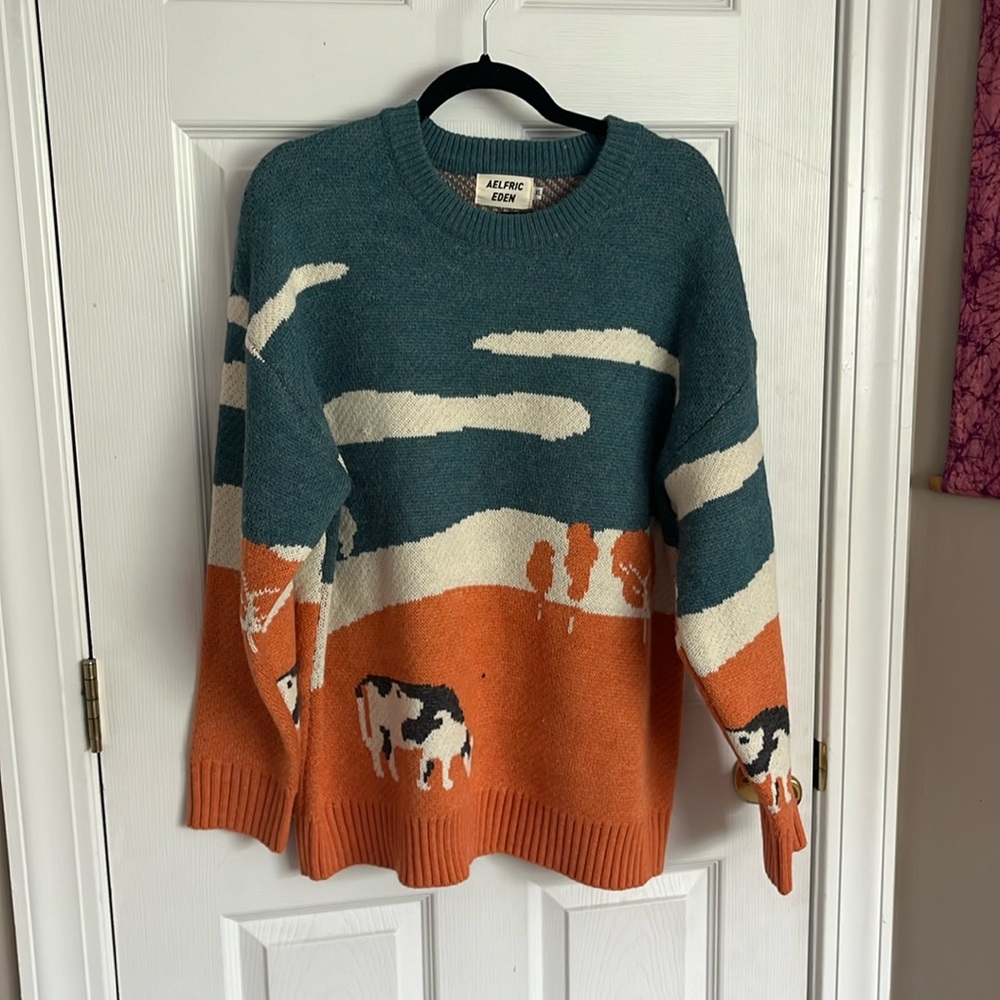 XL Cow Sweater
